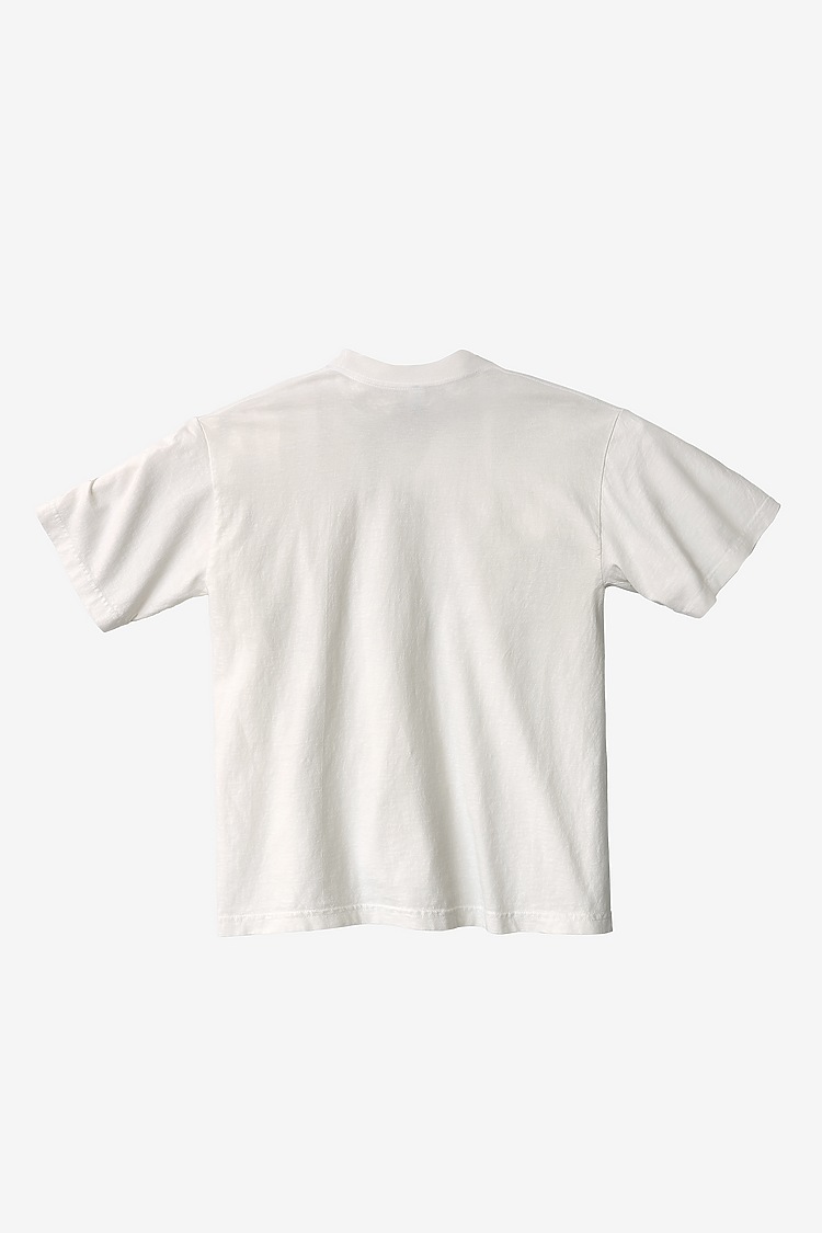 S/S Grmnt Dye Crew Neck 6.5oz OFF WHITE