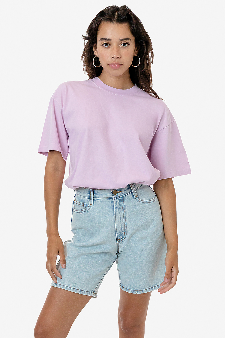 S/S Grmnt Dye Crew Neck 6.5oz PINK