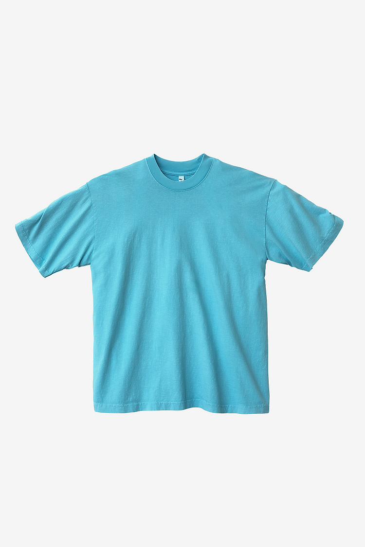 S/S Grmnt Dye Crew Neck 6.5oz POOL
