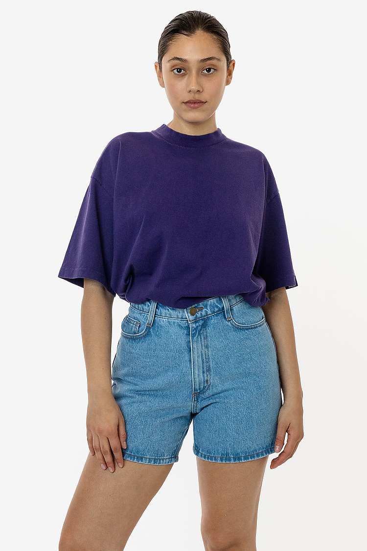S/S Grmnt Dye Crew Neck 6.5oz PURPLE