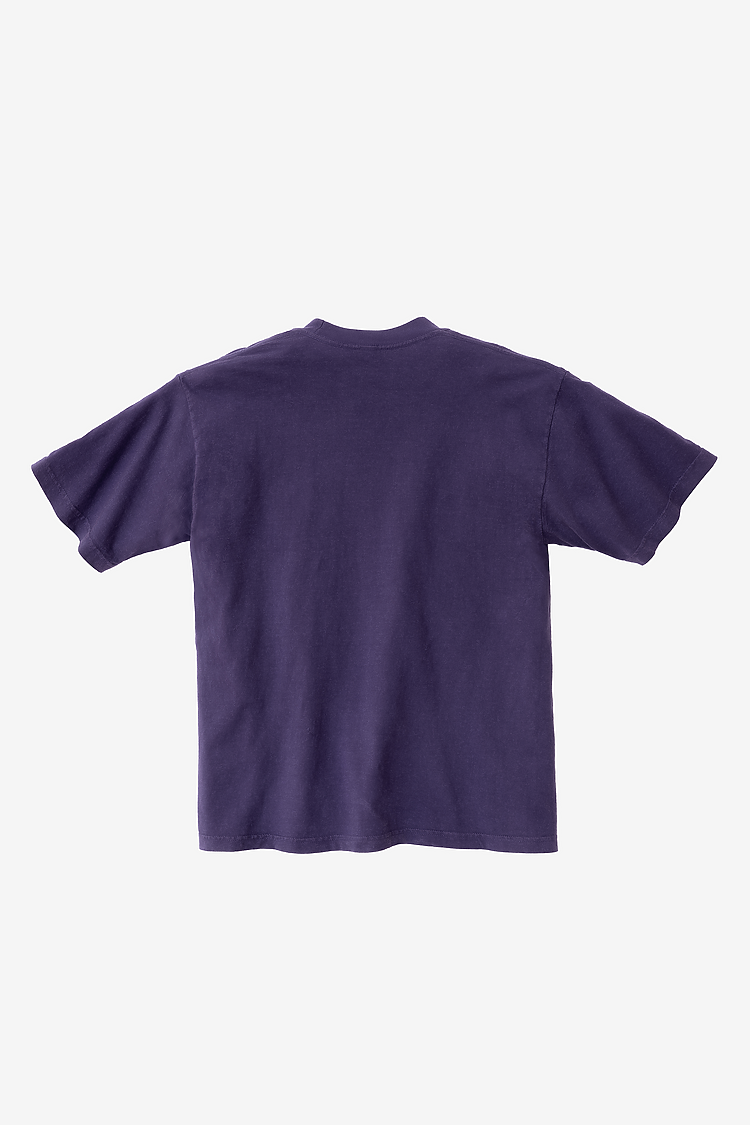 S/S Grmnt Dye Crew Neck 6.5oz PURPLE