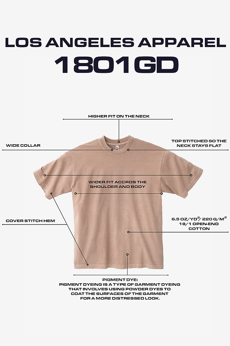 S/S Grmnt Dye Crew Neck 6.5oz Rose Quartz