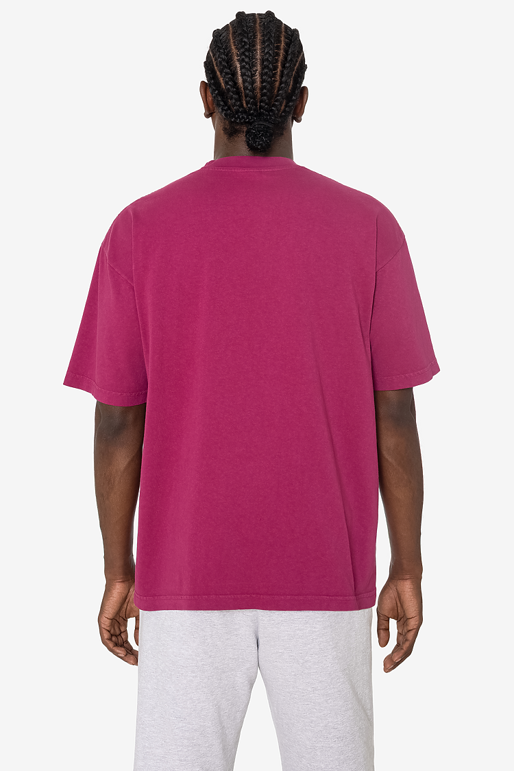 S/S Grmnt Dye Crew Neck 6.5oz RUBY SupportIMG2