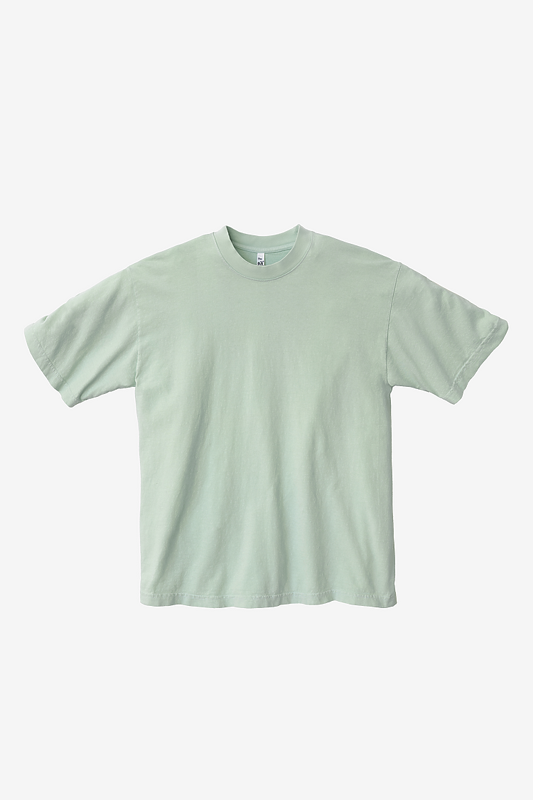 S/S Grmnt Dye Crew Neck 6.5oz SEAFOAM