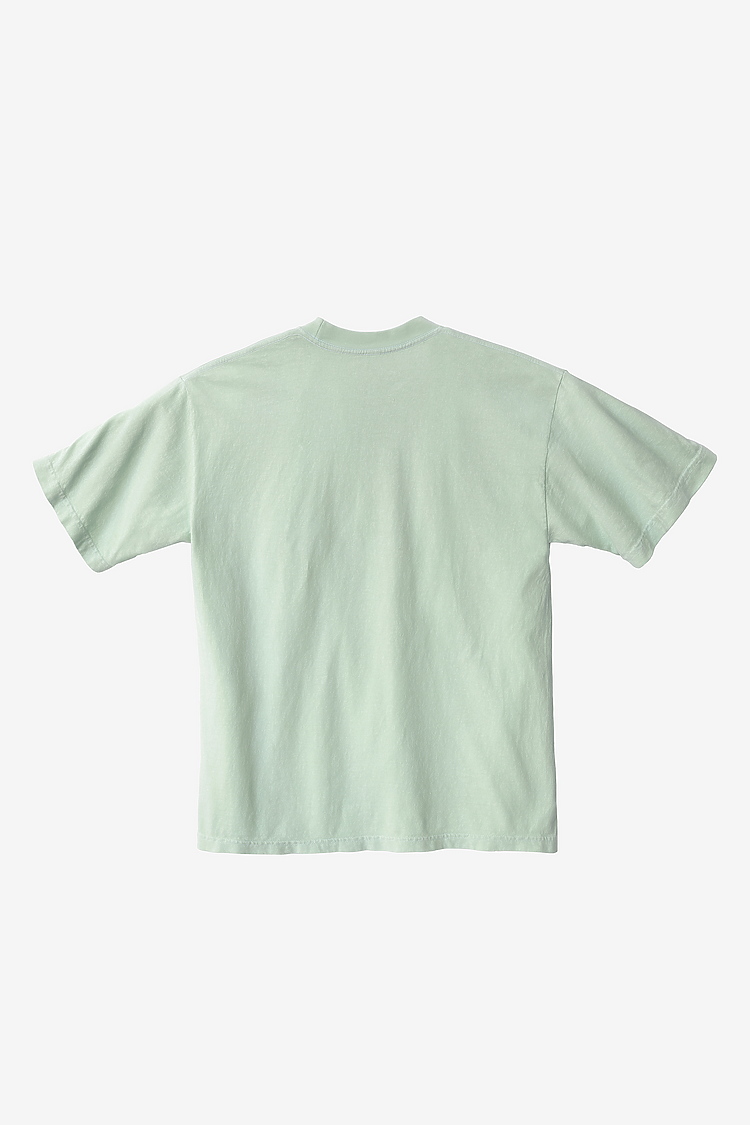 S/S Grmnt Dye Crew Neck 6.5oz SEAFOAM