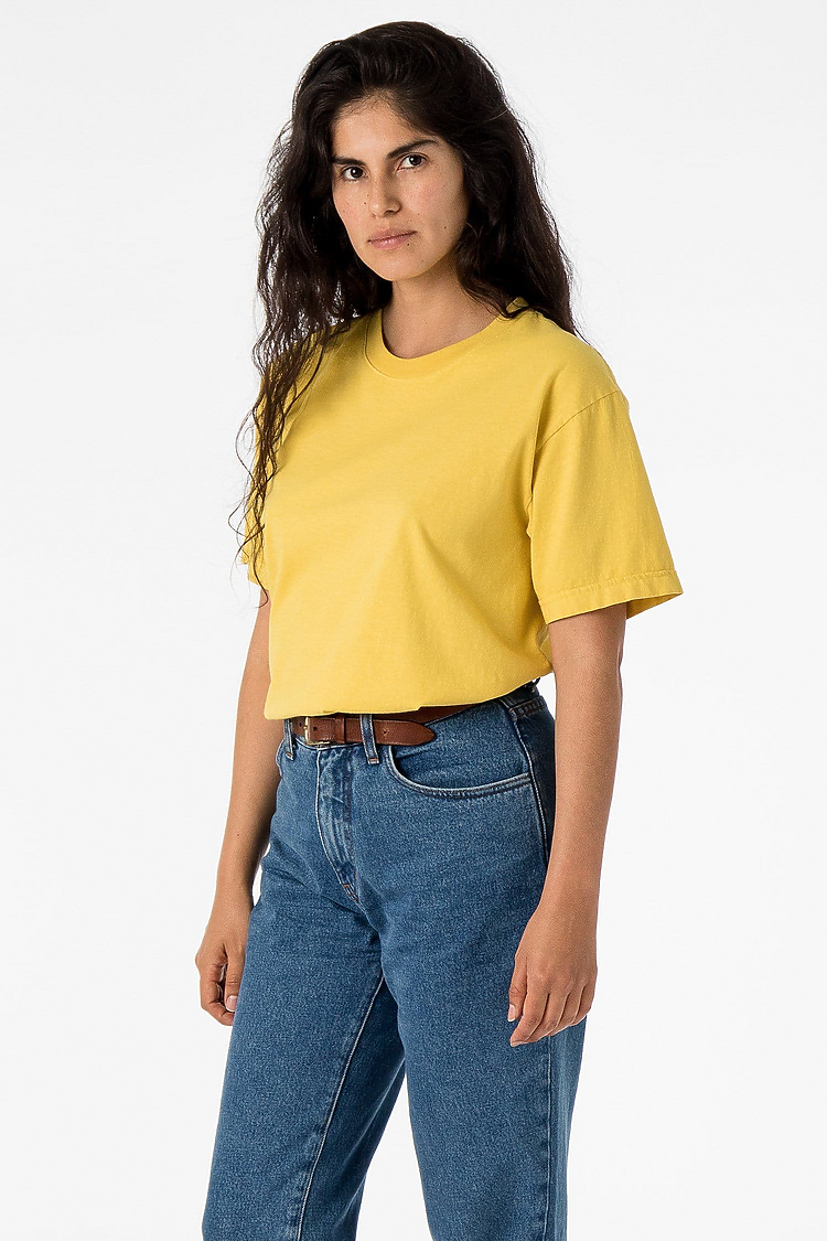 S/S Grmnt Dye Crew Neck 6.5oz SPECTRA YELLOW