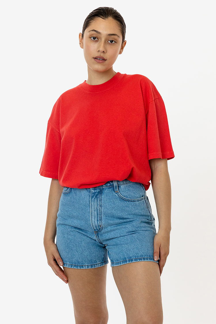 S/S Grmnt Dye Crew Neck 6.5oz TOMATO