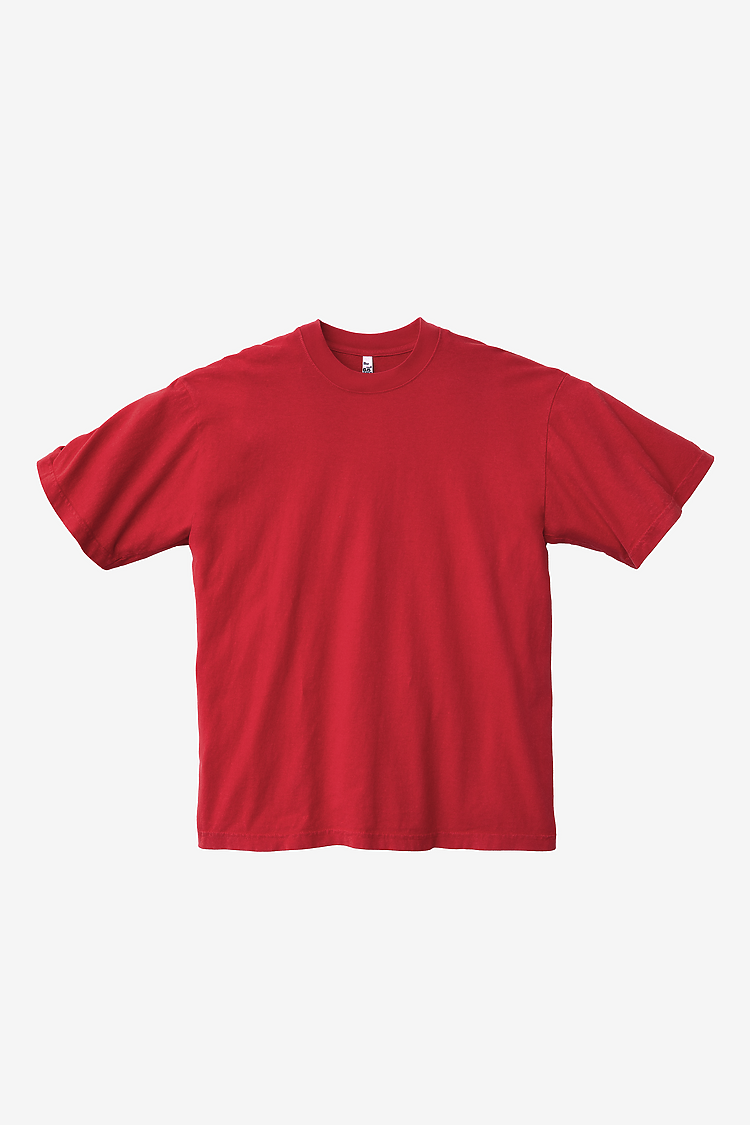 S/S Grmnt Dye Crew Neck 6.5oz TOMATO