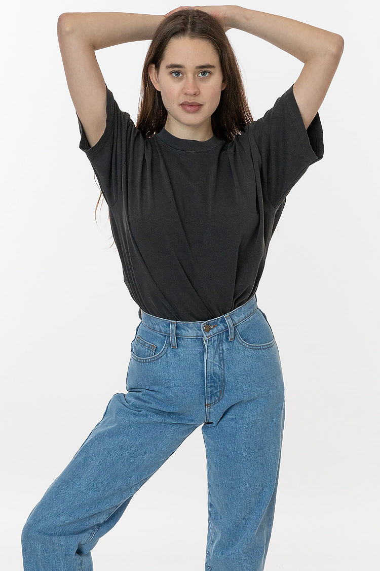 S/S Grmnt Dye Crew Neck 6.5oz VINTAGE BLACK