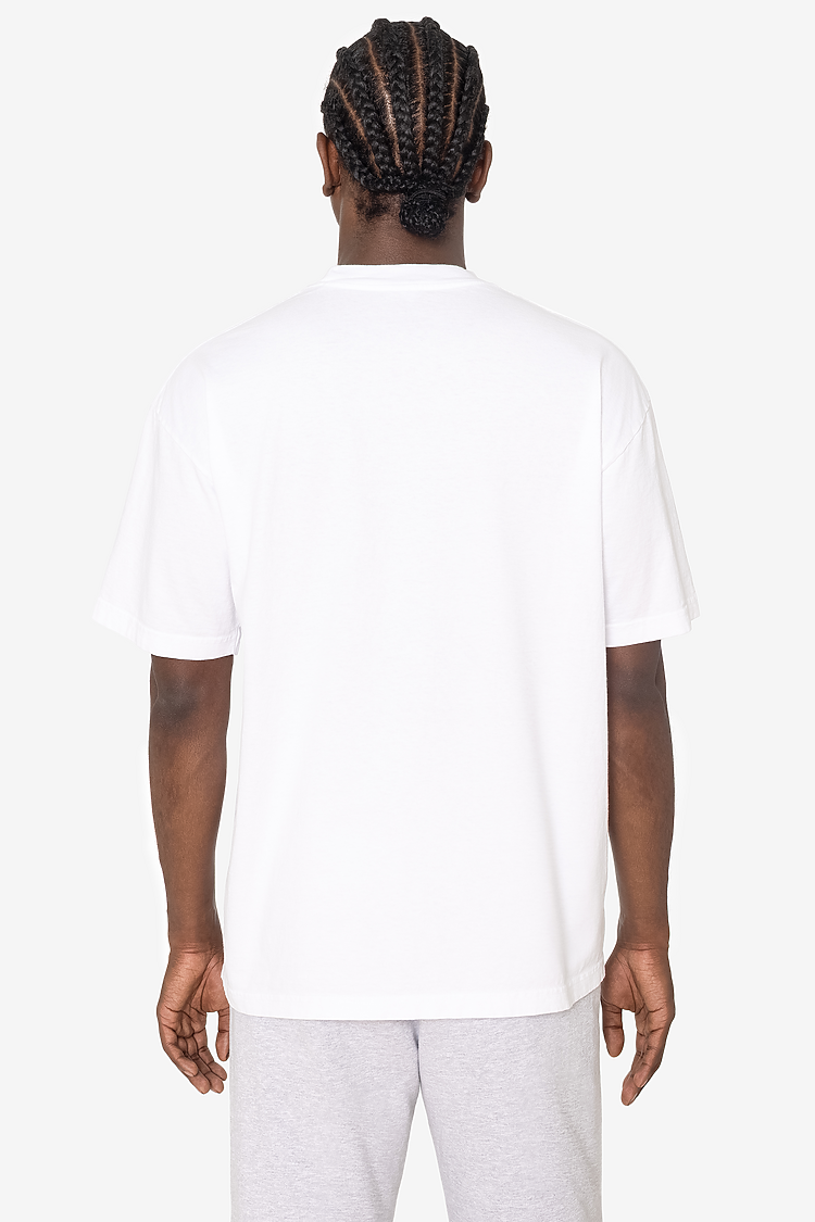 S/S Grmnt Dye Crew Neck 6.5oz White SupportIMG2