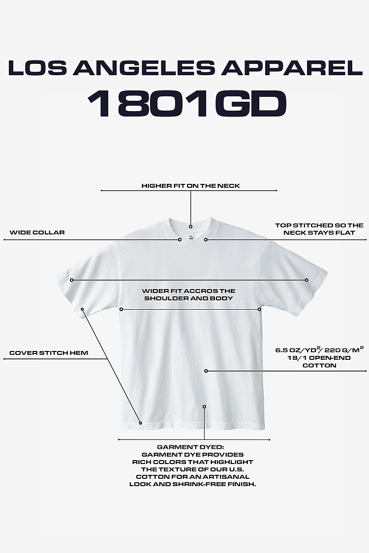 S/S Grmnt Dye Crew Neck 6.5oz White