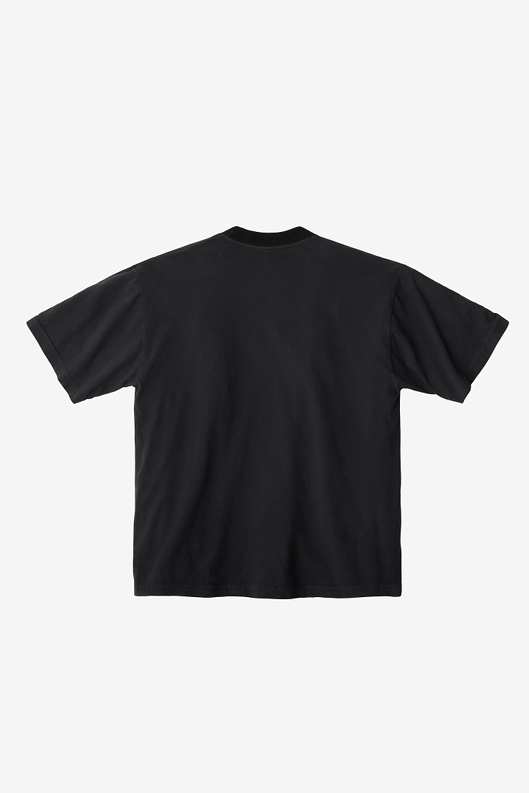 Ring 6.5oz S/S Garment Dye Tee Black Edge/Black