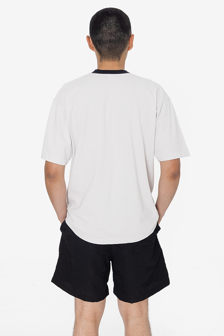 Ring 6.5oz S/S Garment Dye Tee White/Black