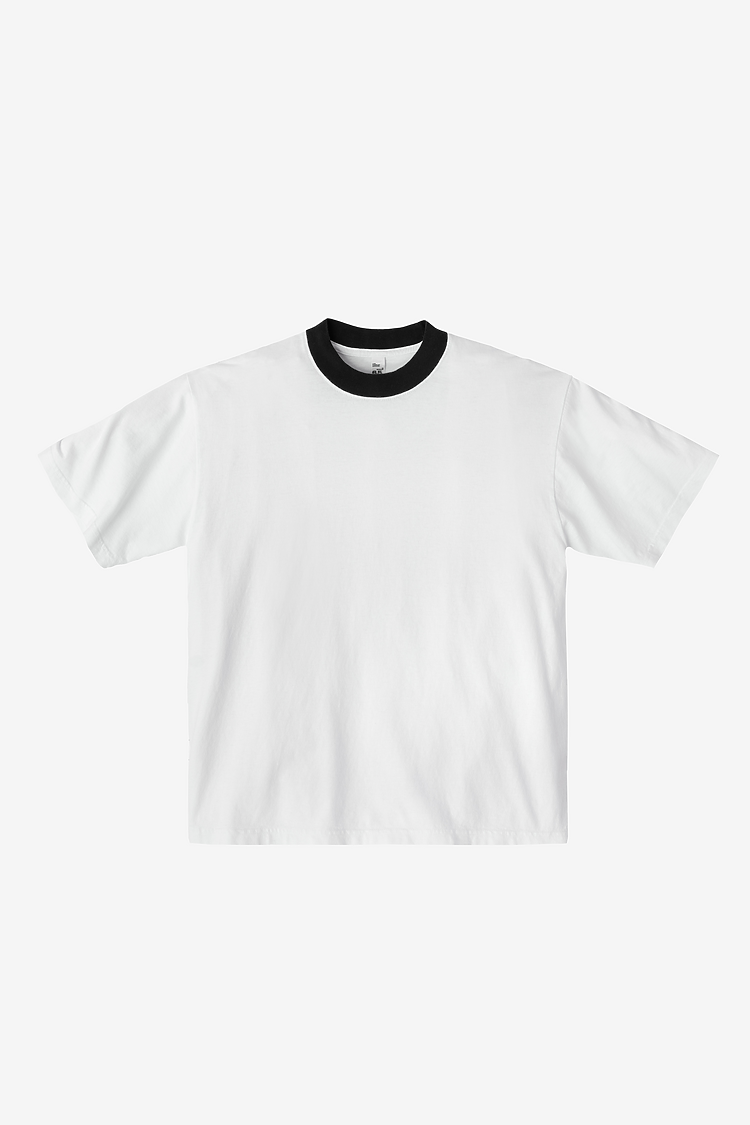 Ring 6.5oz S/S Garment Dye Tee White/Black