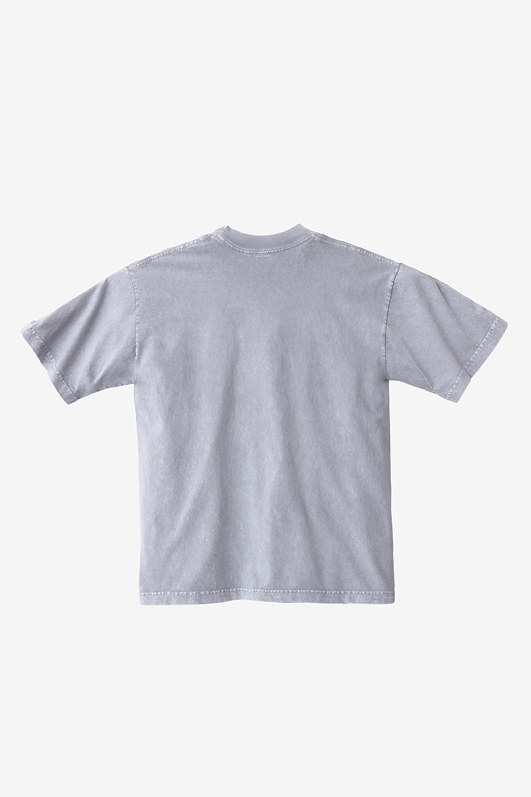 S/S Mineral Wash Crew 6.5oz Ice Grey Textile2