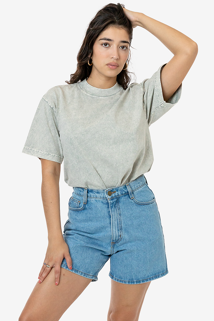 S/S Mineral Wash Crew 6.5oz Limestone FlatBack
