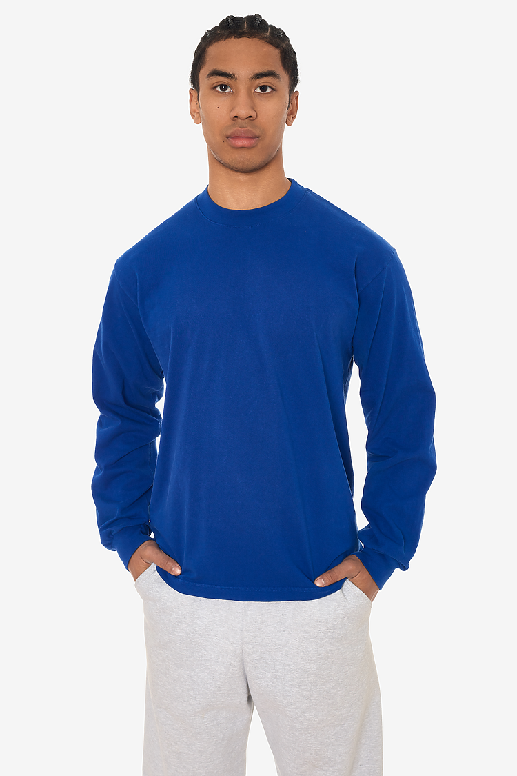 L/S Grmnt Dye Crew Neck 6.5oz COBALT BLUE SupportIMG2