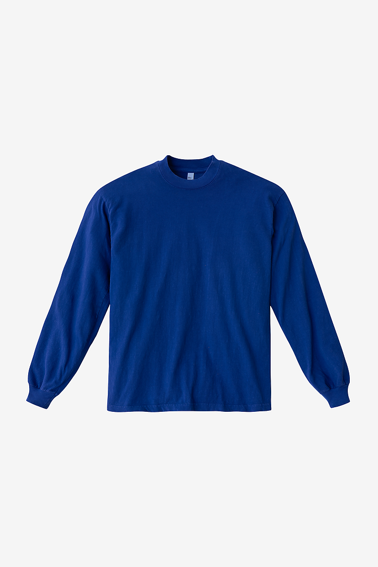 L/S Grmnt Dye Crew Neck 6.5oz COBALT BLUE SupportIMG4