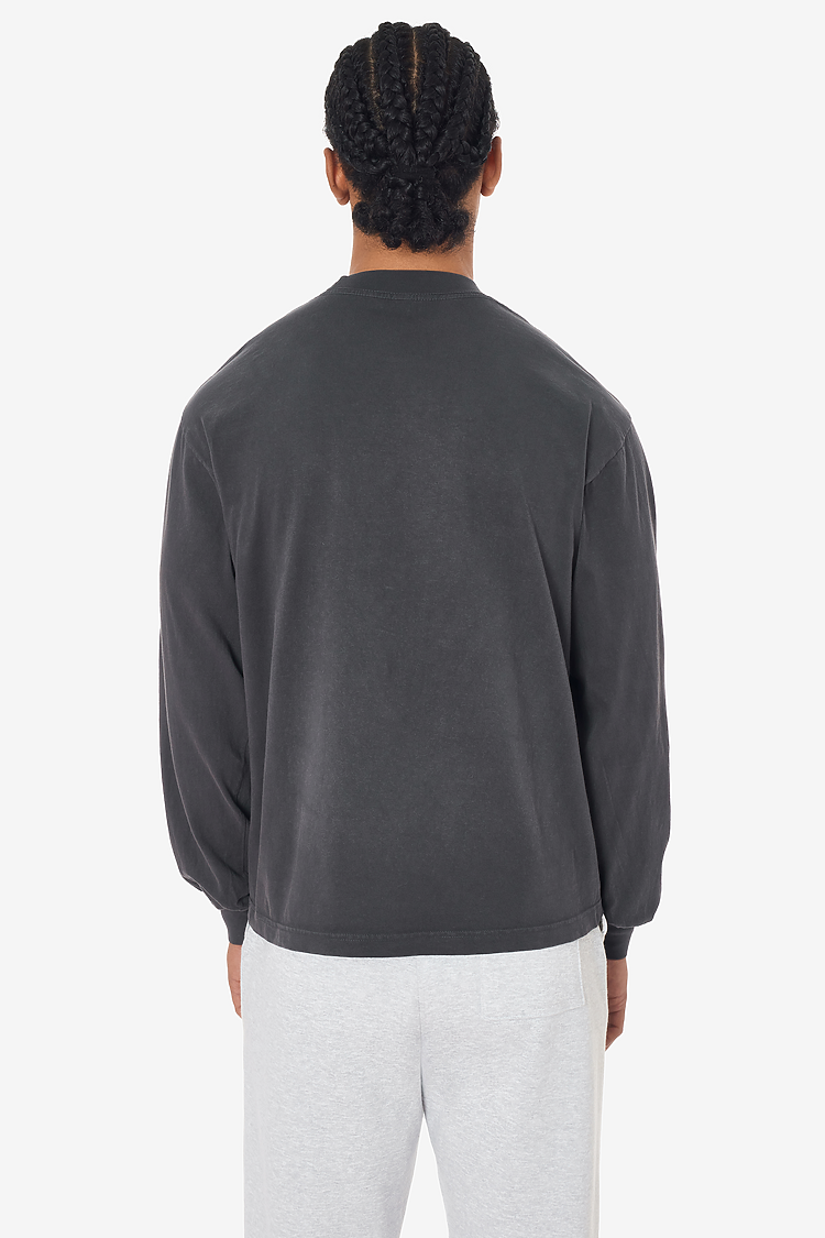 L/S Garment Dye Crewneck 6.5oz Dolphin Blue