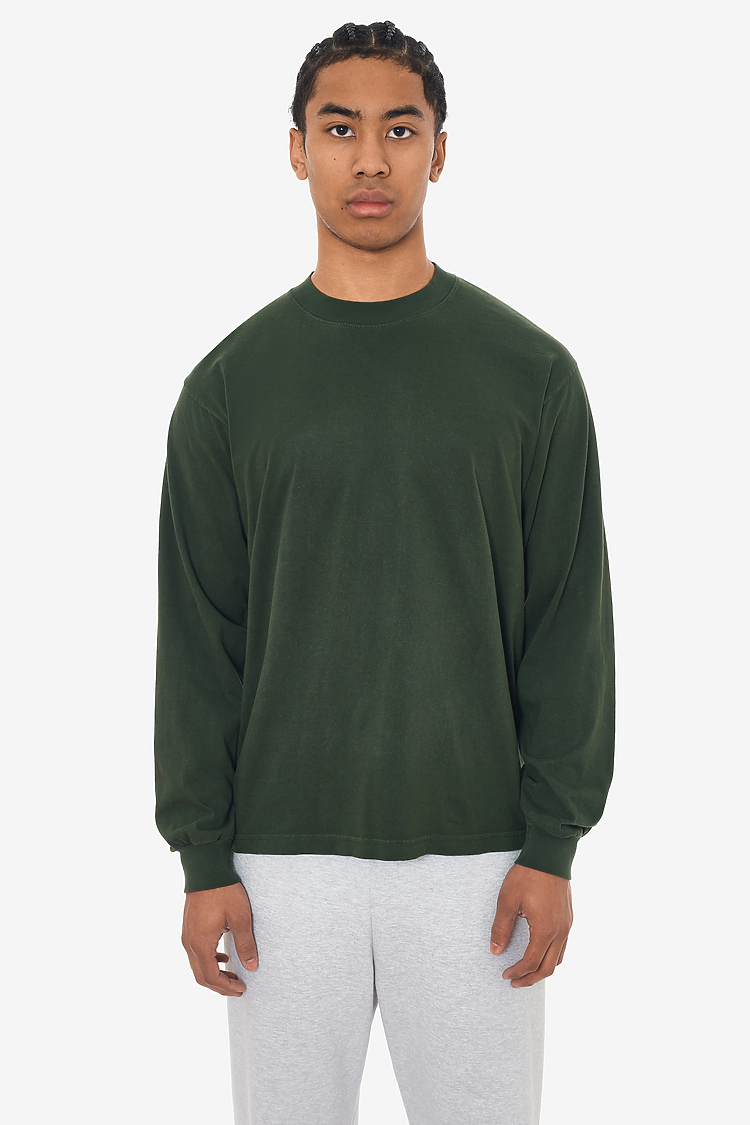 L/S Grmnt Dye Crew Neck 6.5oz IVY SupportIMG2