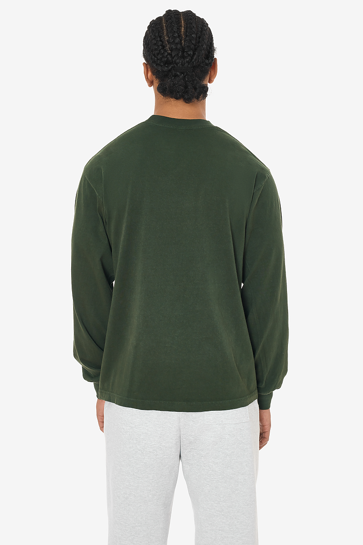 L/S Grmnt Dye Crew Neck 6.5oz IVY