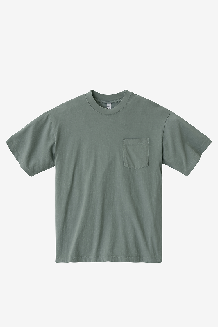 S/S Garment Dye Pocket Tee Atlantic Green
