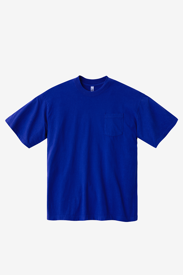 S/S Garment Dye Pocket Tee Cobalt Blue