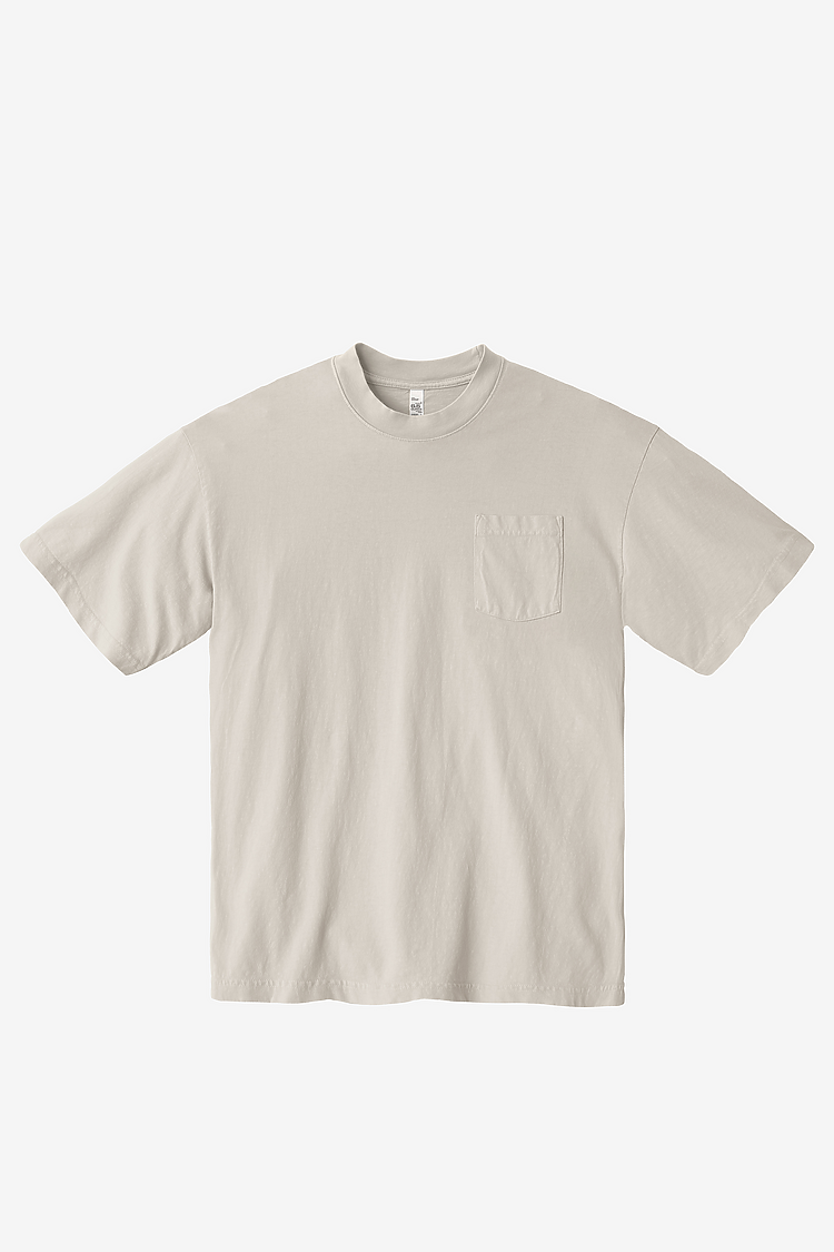 S/S Pocket Tee CEMENT