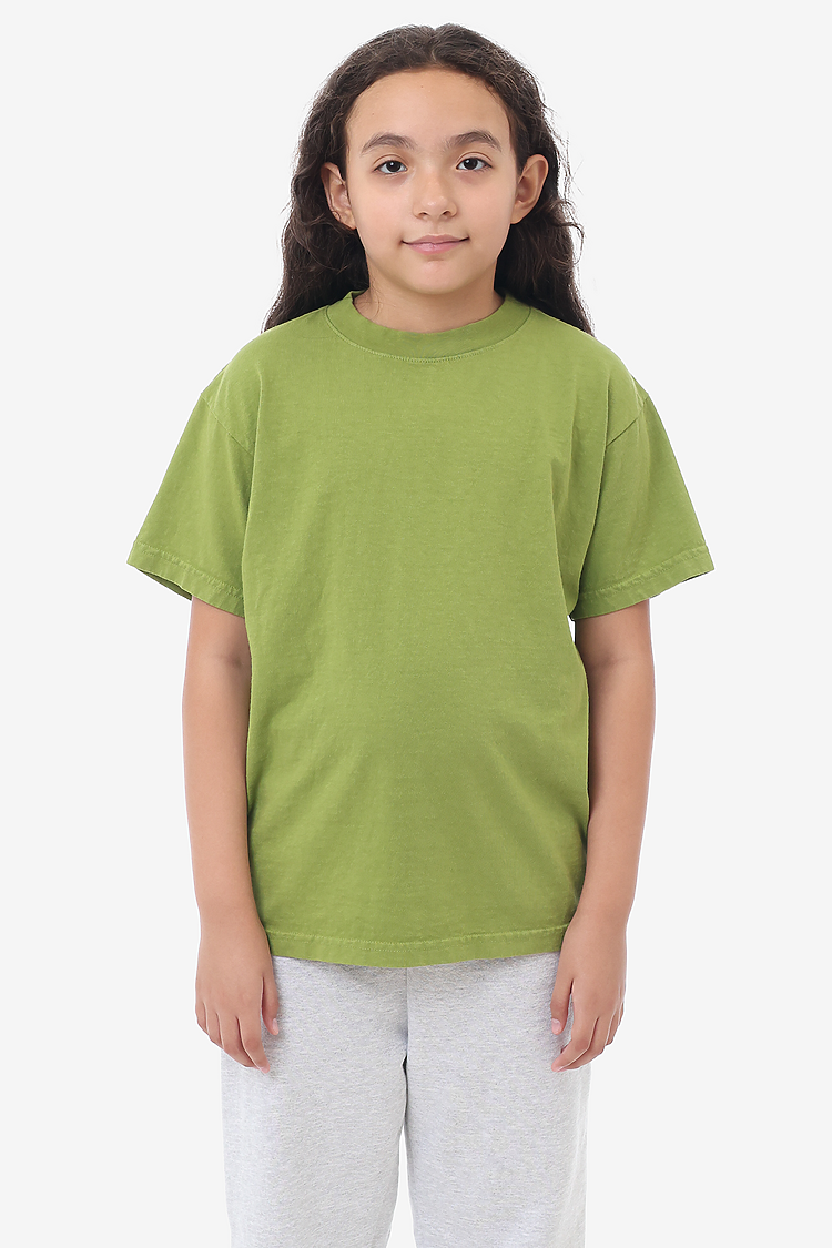 Kids S/S Grmnt Dye Tee Celery Green
