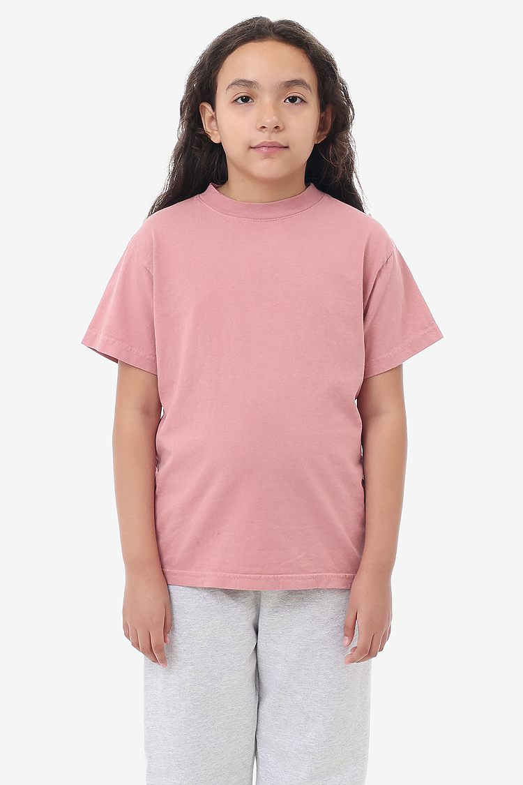 Kids S/S Grmnt Dye Tee DUSTY PINK