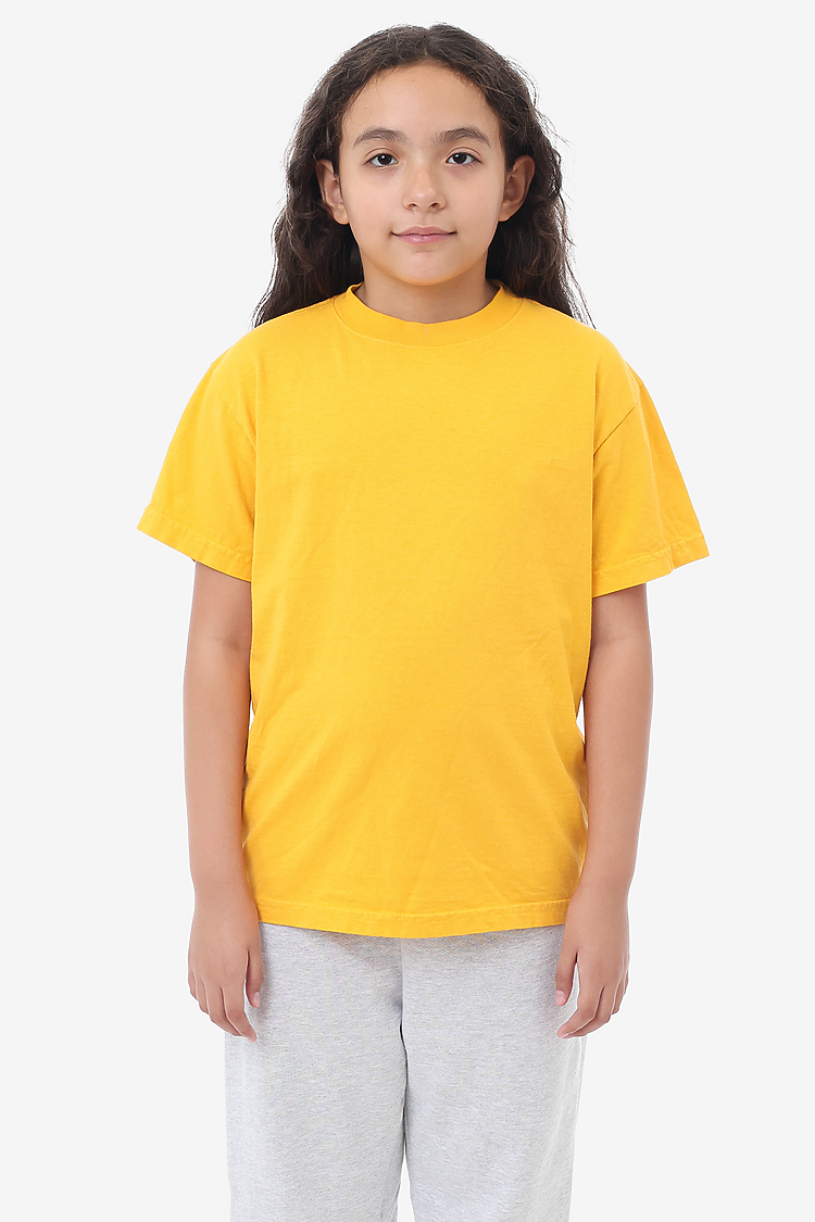 Kids S/S Grmnt Dye Tee Gold