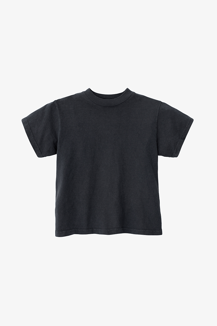 Kids S/S Grmnt Dye Tee OFF BLACK