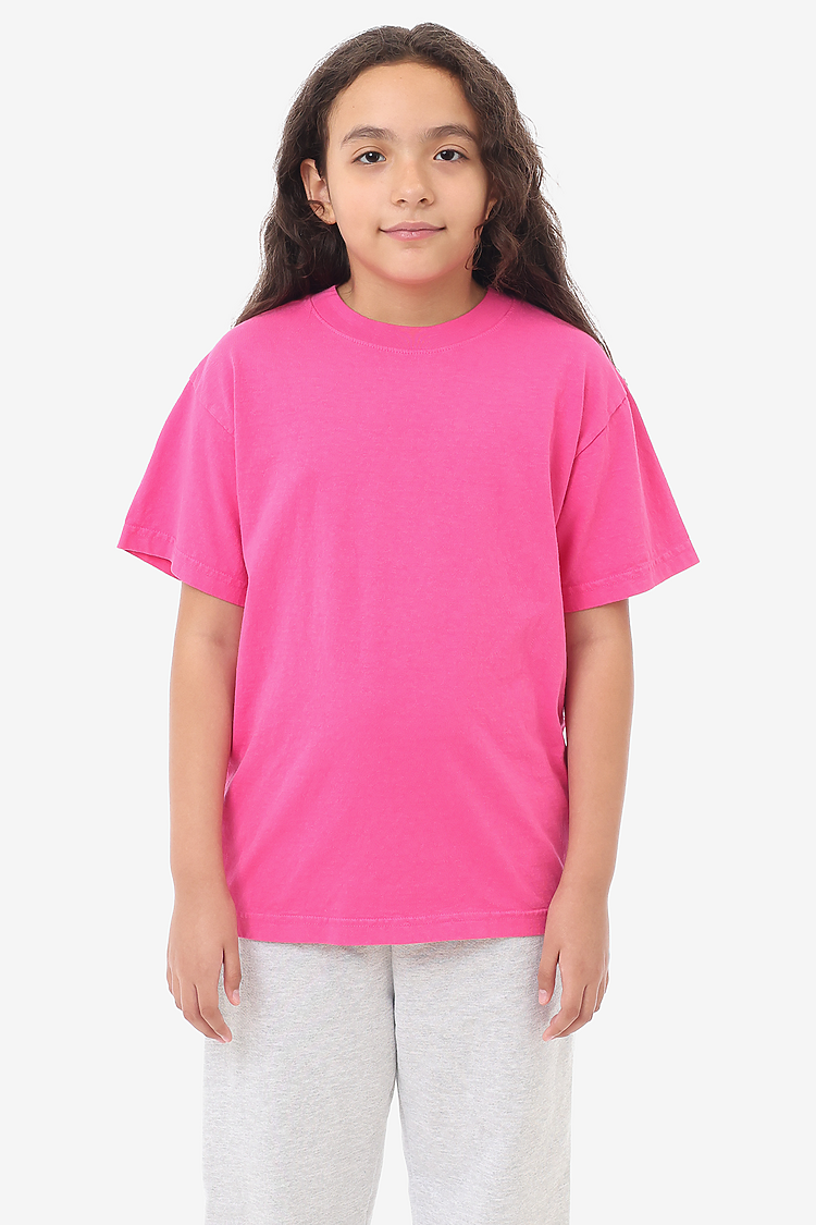 Kids S/S Grmnt Dye Tee Paradise Pink