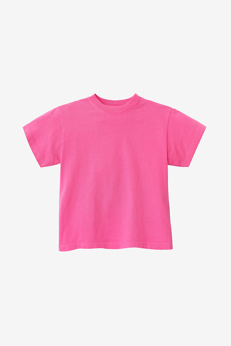 Kids S/S Grmnt Dye Tee Paradise Pink