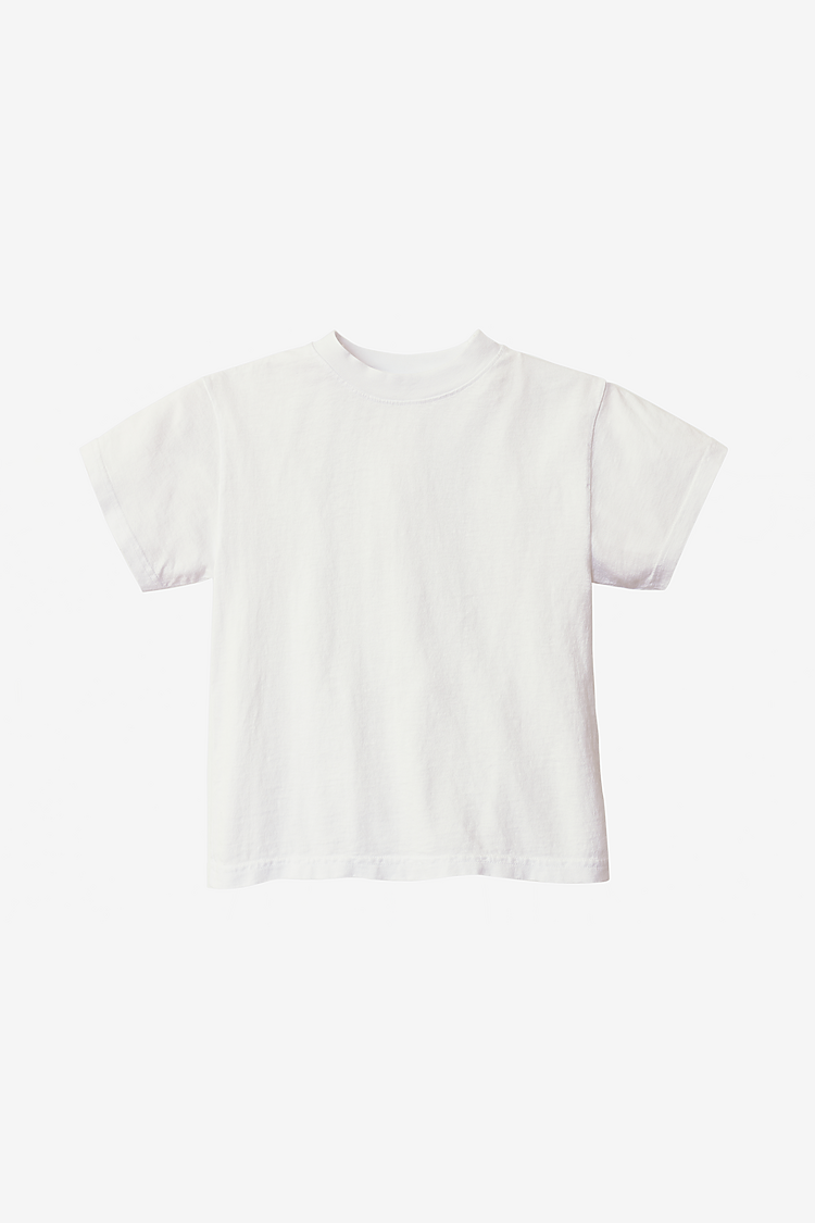 Kids S/S Grmnt Dye Tee White