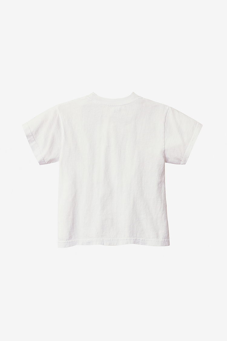 Kids S/S Grmnt Dye Tee White