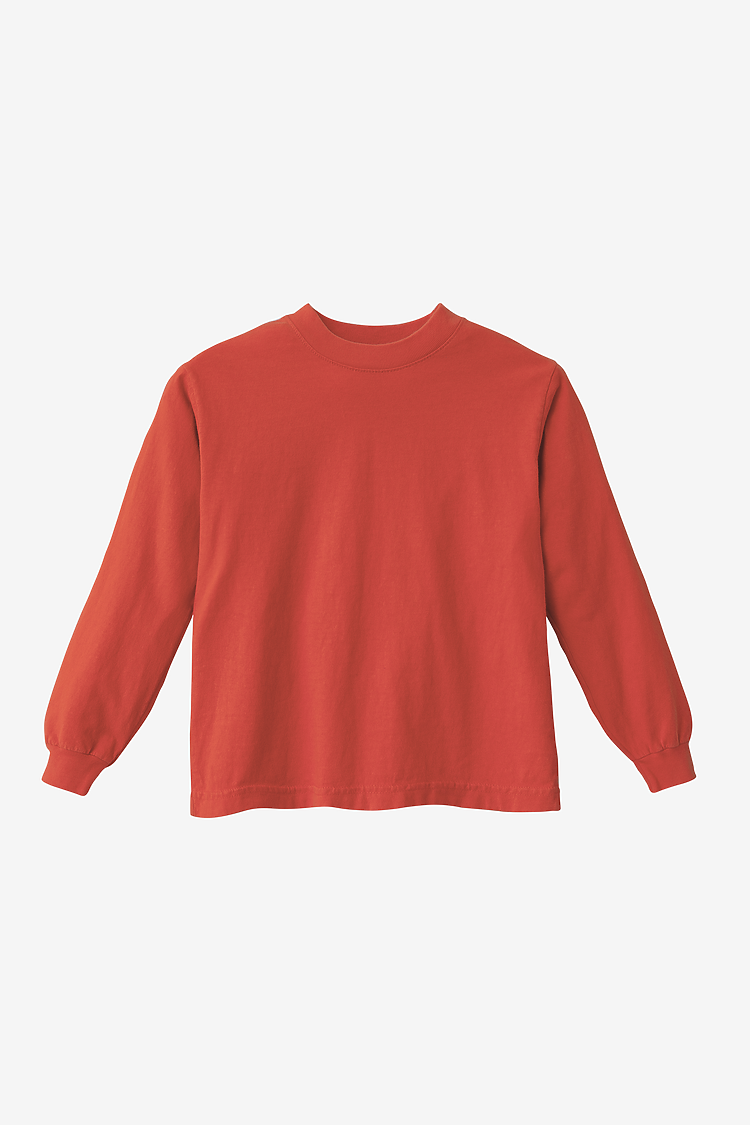 Kids 6.5 oz L/S Grmnt Dye Tee BRIGHT ORANGE