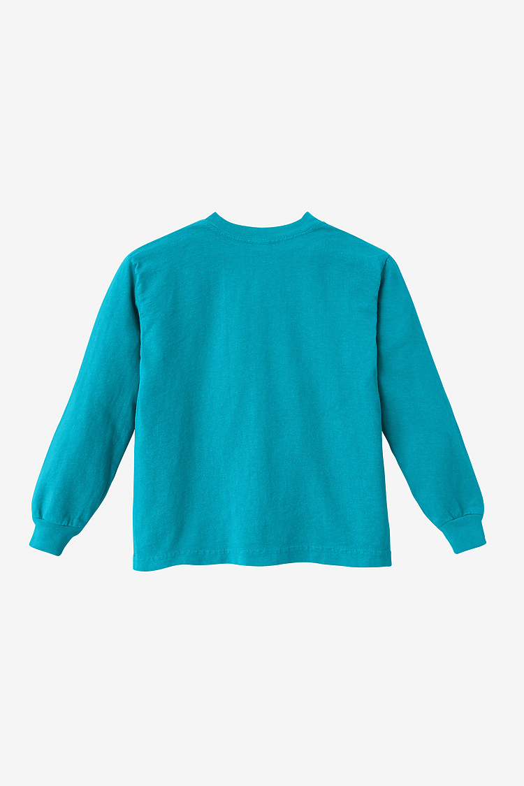 Kids 6.5 oz L/S Grmnt Dye Tee DARK TEAL