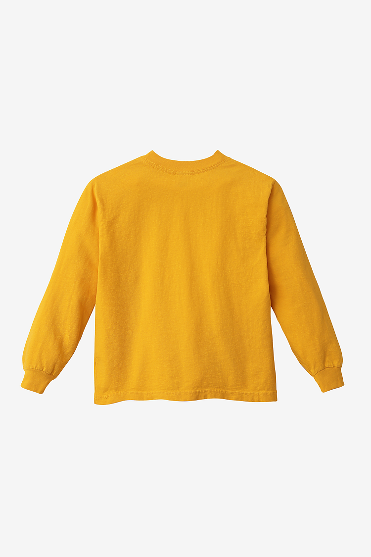 Kids 6.5 oz L/S Grmnt Dye Tee Gold
