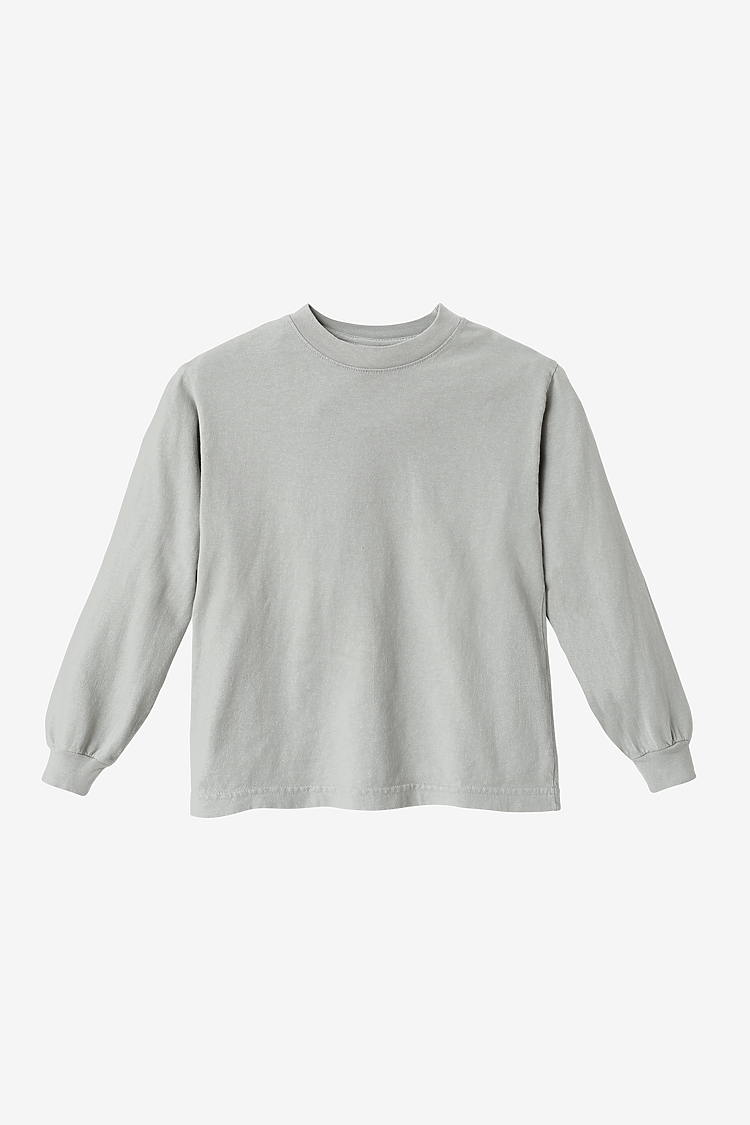 Kids 6.5 oz L/S Grmnt Dye Tee SAGE