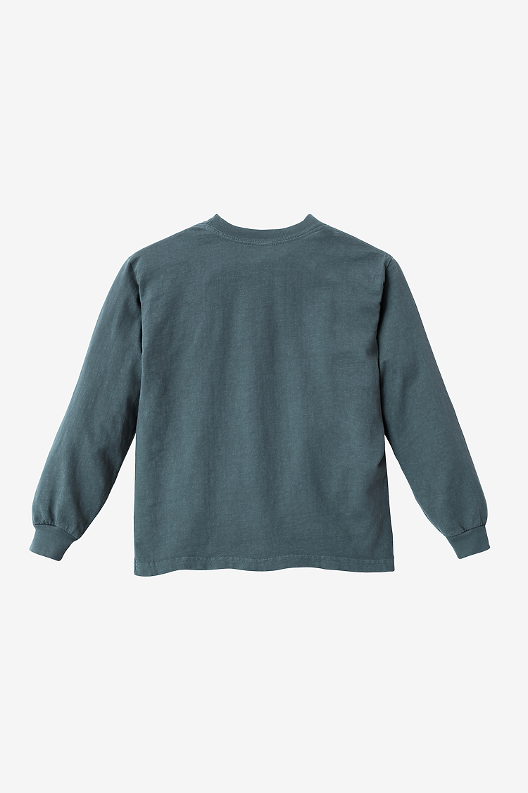 Kids 6.5 oz L/S Grmnt Dye Tee Spruce