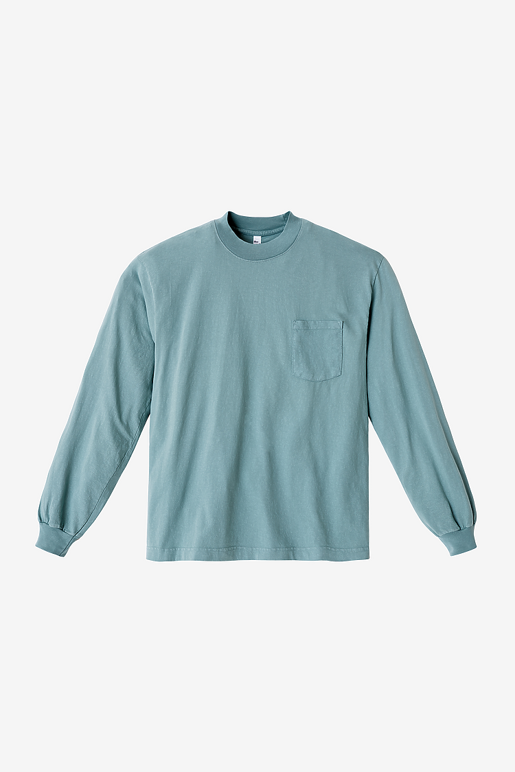 L/S Pocket Crew 6.5oz ATLANTIC GREEN