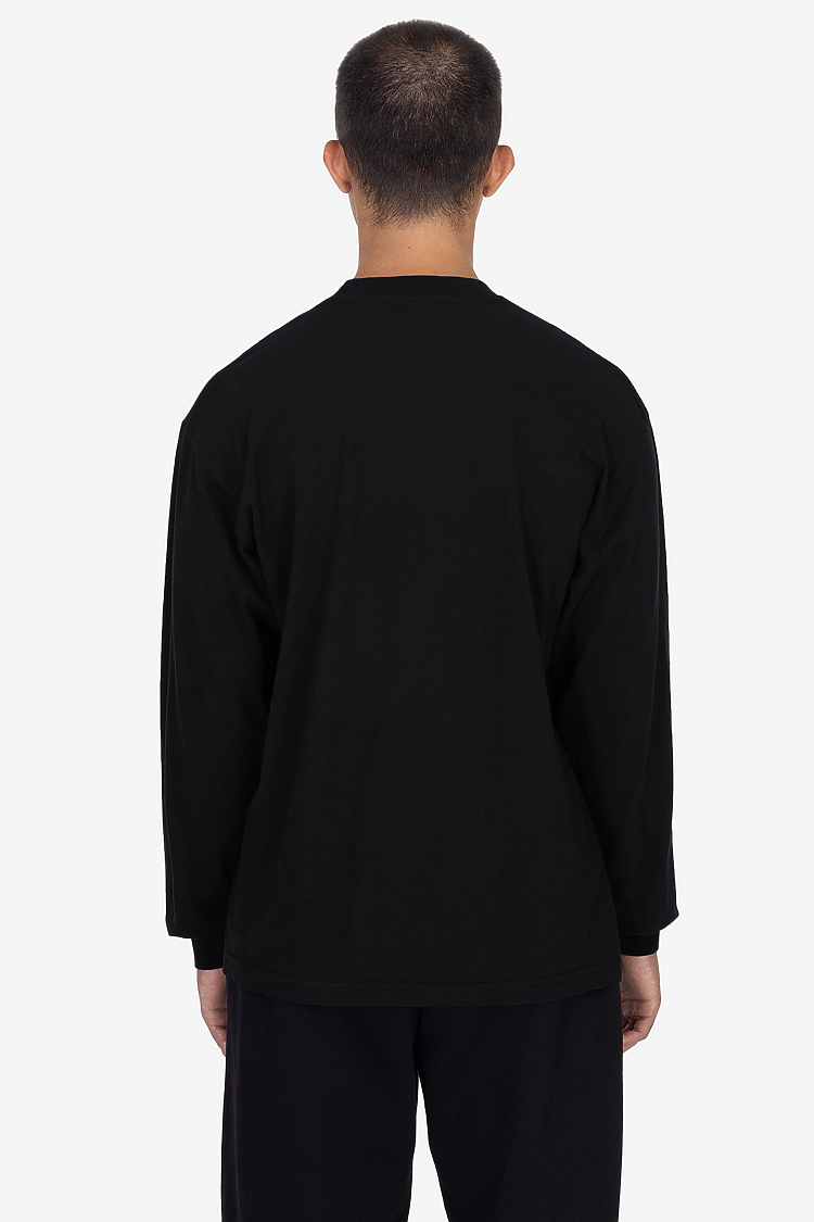 L/S Pocket Crew 6.5oz Black