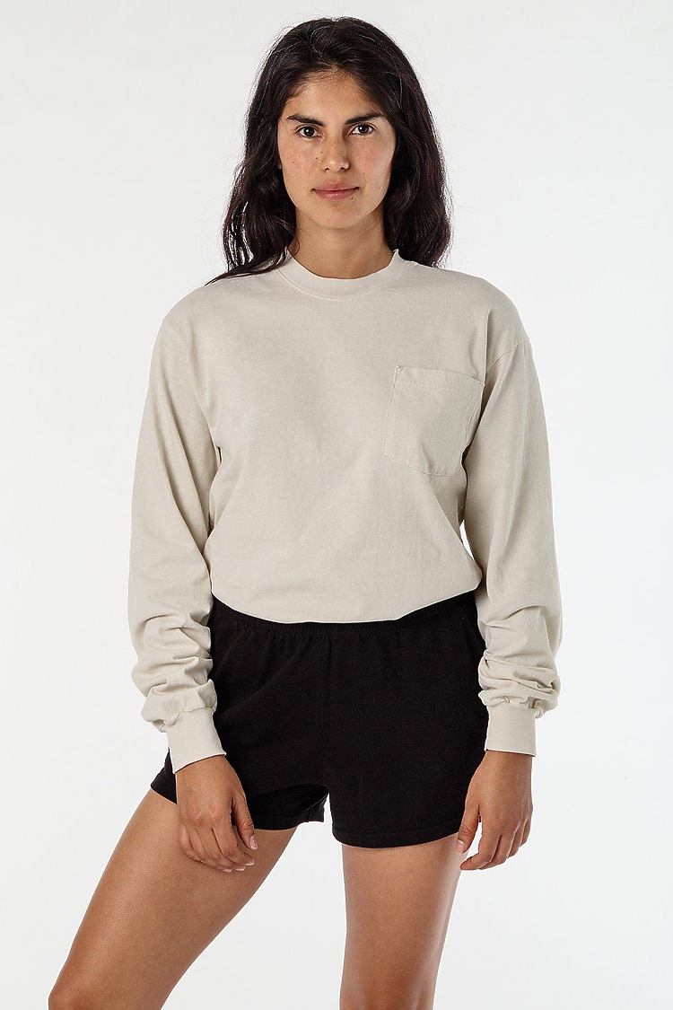 L/S Pocket Crew 6.5oz Cement