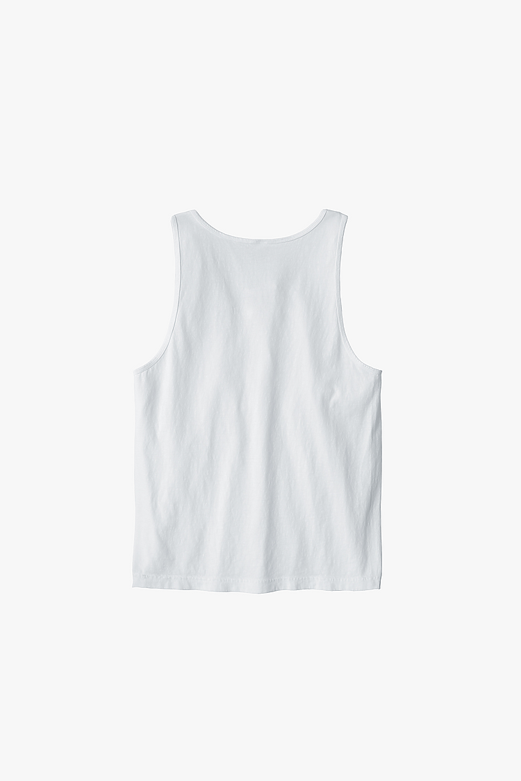 6.5 oz GD Basic Mens Tank WHITE