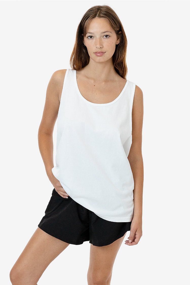 6.5 oz GD Basic Mens Tank WHITE