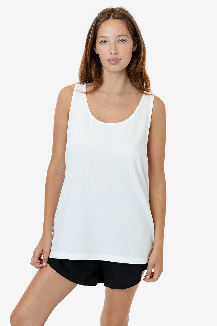 6.5 oz GD Basic Mens Tank WHITE