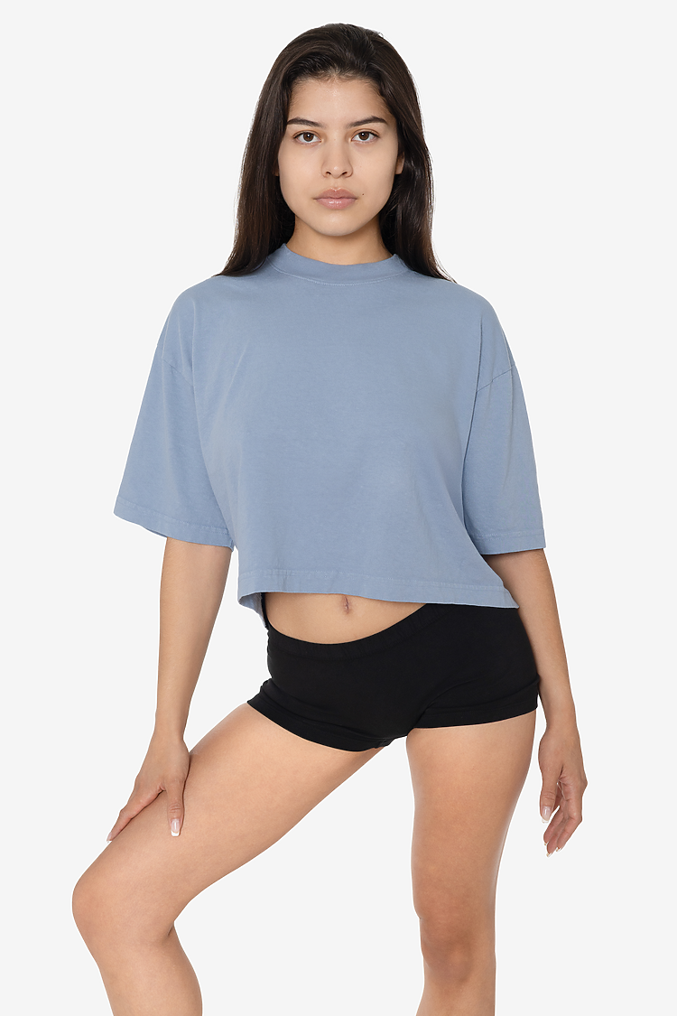18/1 Oversize Crop Tee CLEAR BLUE SupportIMG2