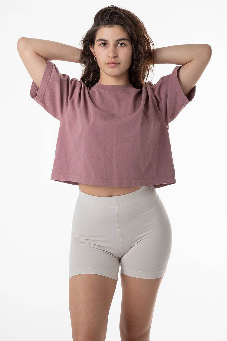 18/1 Oversize Crop Tee MAUVE