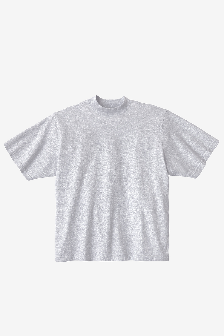 18/1 S/S Oversized Mock ASH